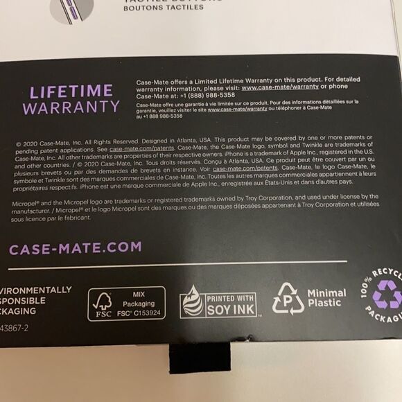 Case-Mate Twinkle Protection Case for Apple iPhone 2020 6.7” Stardust D6 - Picture 5 of 6